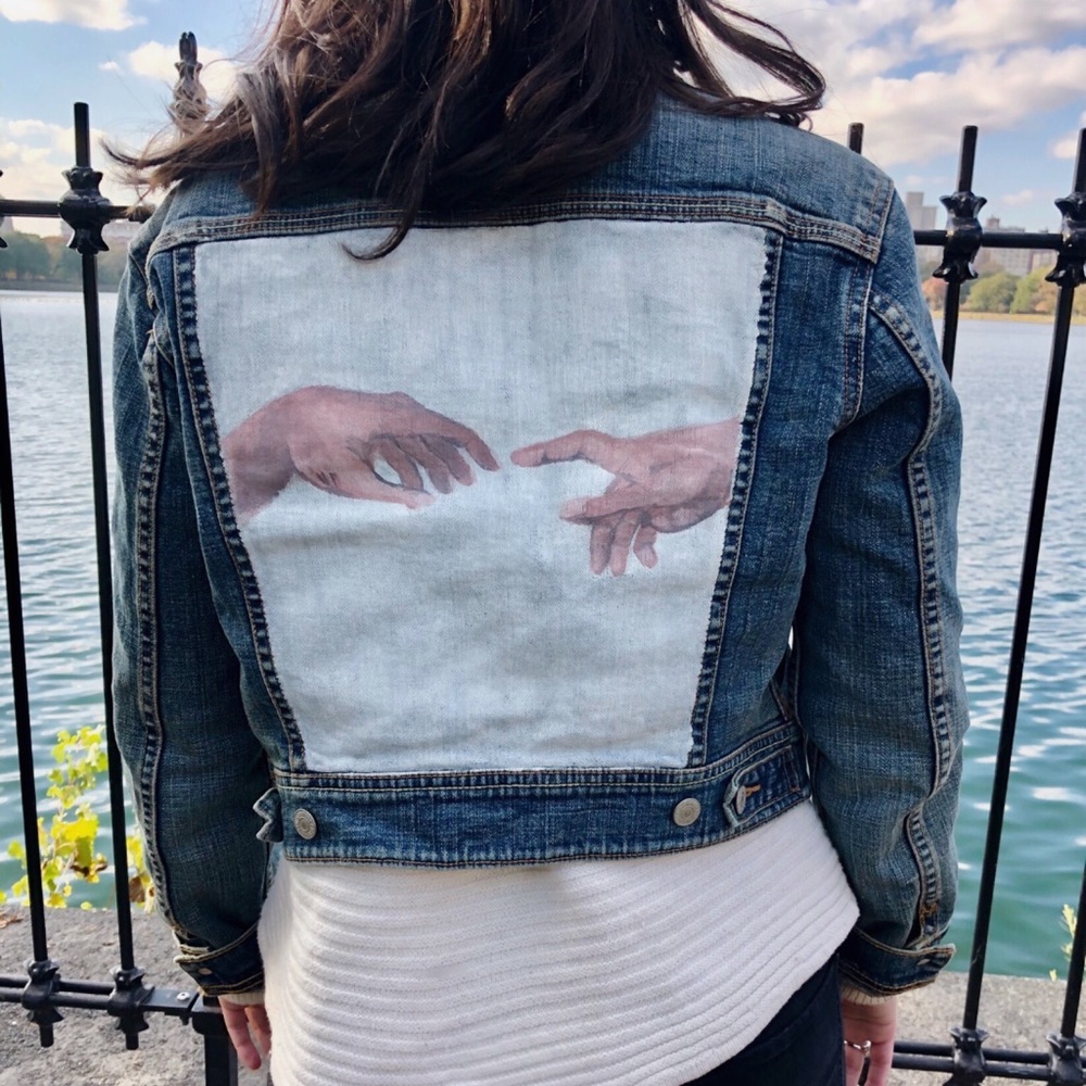Hand painted vintage Levis jean jacket❗️❗️